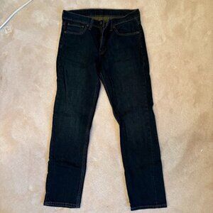 LEVIS 511 Dark Blue Denim Men's Slim Fit Style Jeans 32x30 Straight Leg
